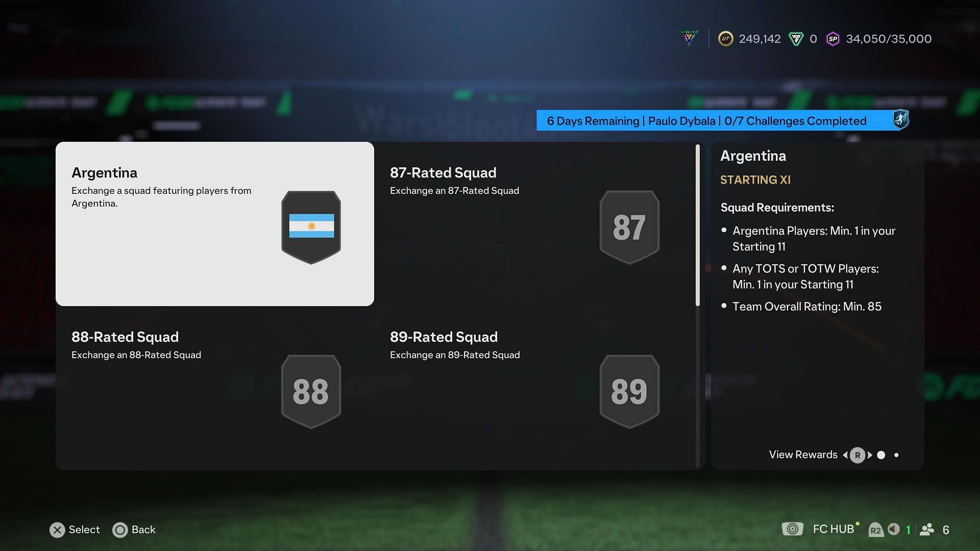 The requirements (Image via EA Sports)